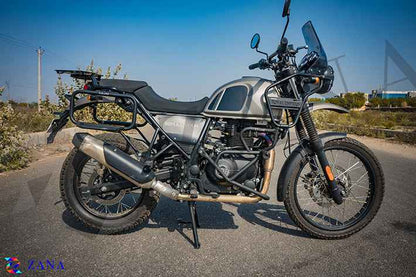 Leg Guard with Slider Texture Matt Black Himalayan BS6 (2021-23) ZI-8072