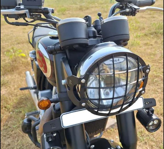 ZANA Headlight Grill for BSA Goldstar 650 (Stainless Steel Black) T-1 - ZI-8533