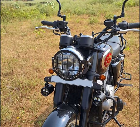 ZANA Headlight Grill for BSA Goldstar 650 (Stainless Steel Black) T-1 - ZI-8533