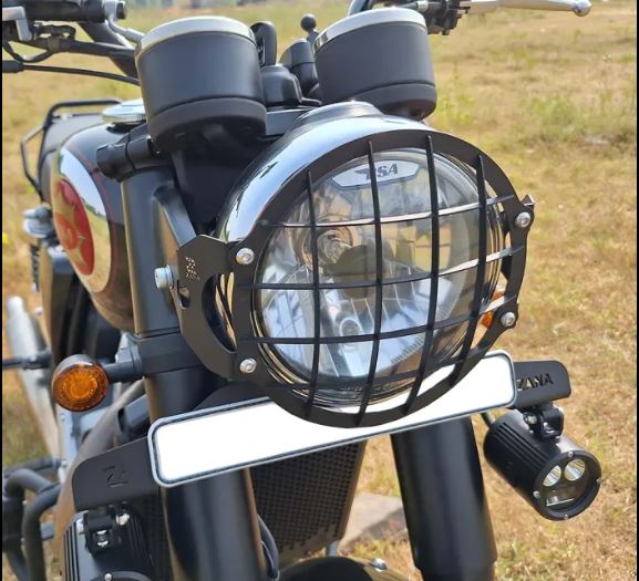 ZANA Headlight Grill for BSA Goldstar 650 (Stainless Steel Black) T-1 - ZI-8533