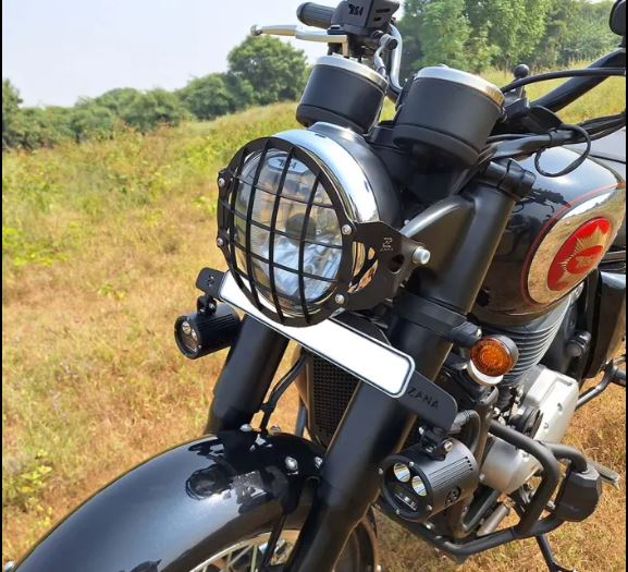 ZANA Headlight Grill for BSA Goldstar 650 (Stainless Steel Black) T-1 - ZI-8533