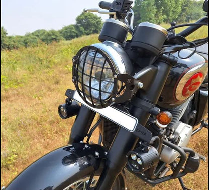 ZANA Headlight Grill for BSA Goldstar 650 (Stainless Steel Black) T-1 - ZI-8533