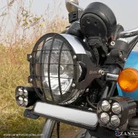 ZANA Headlight Guard Stainless Steel T-1 For For Royal Enfield Meteor 350 (Coming Soon Pre-booking Open Now) - ZI-8385