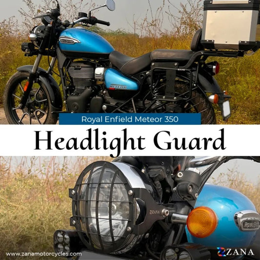 ZANA Headlight Guard Stainless Steel T-1 For For Royal Enfield Meteor 350 (Coming Soon Pre-booking Open Now) - ZI-8385