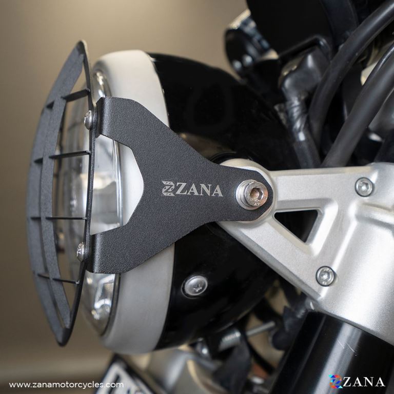 ZANA Headlight Guard Type-1 Black Stainless-steel For Super Meteor 650 - ZI-8379 - Riders Junction