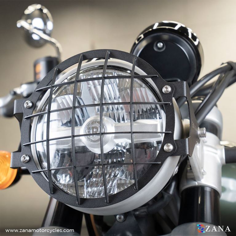 ZANA Headlight Guard Type-1 Black Stainless-steel For Super Meteor 650 - ZI-8379 - Riders Junction