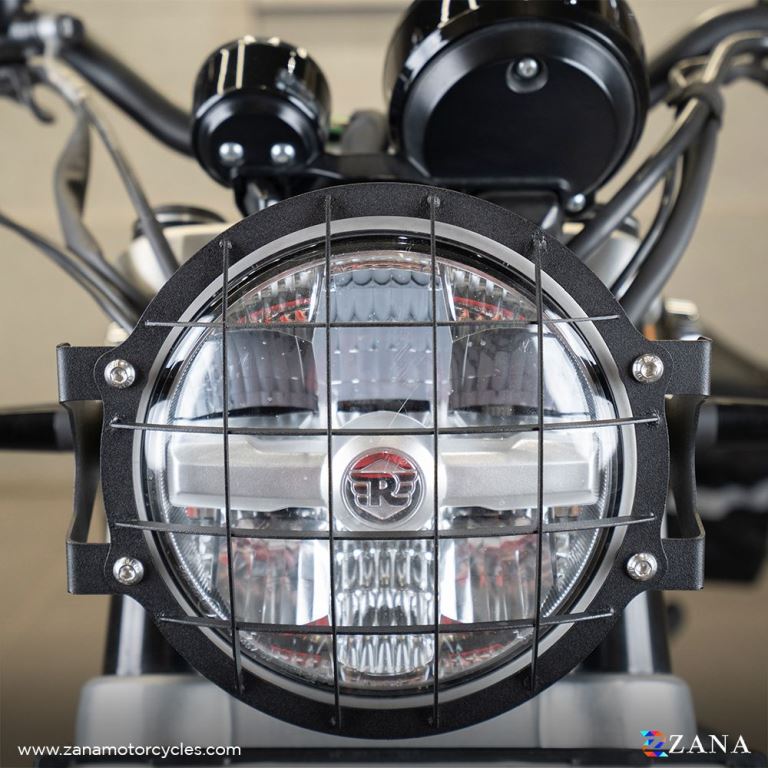 ZANA Headlight Guard Type-1 Black Stainless-steel For Super Meteor 650 - ZI-8379 - Riders Junction