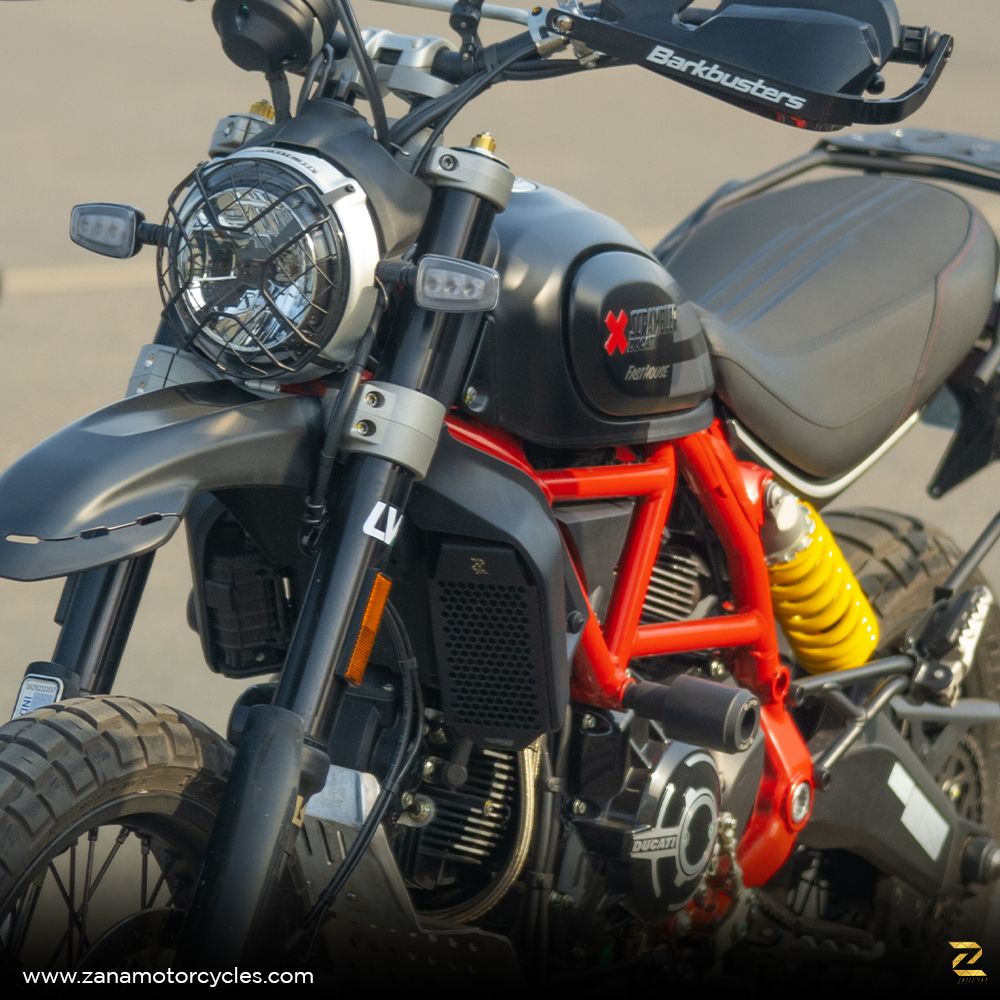 ZANA Heat Sink Guard+Oil Cooler Guard Set for Ducati Scrambler- ZP-027 / ZP-28