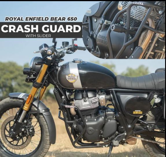 ZANA Leg Guard / Crash Guard with Slider for Bear 650 (MS Black) - ZI-8541