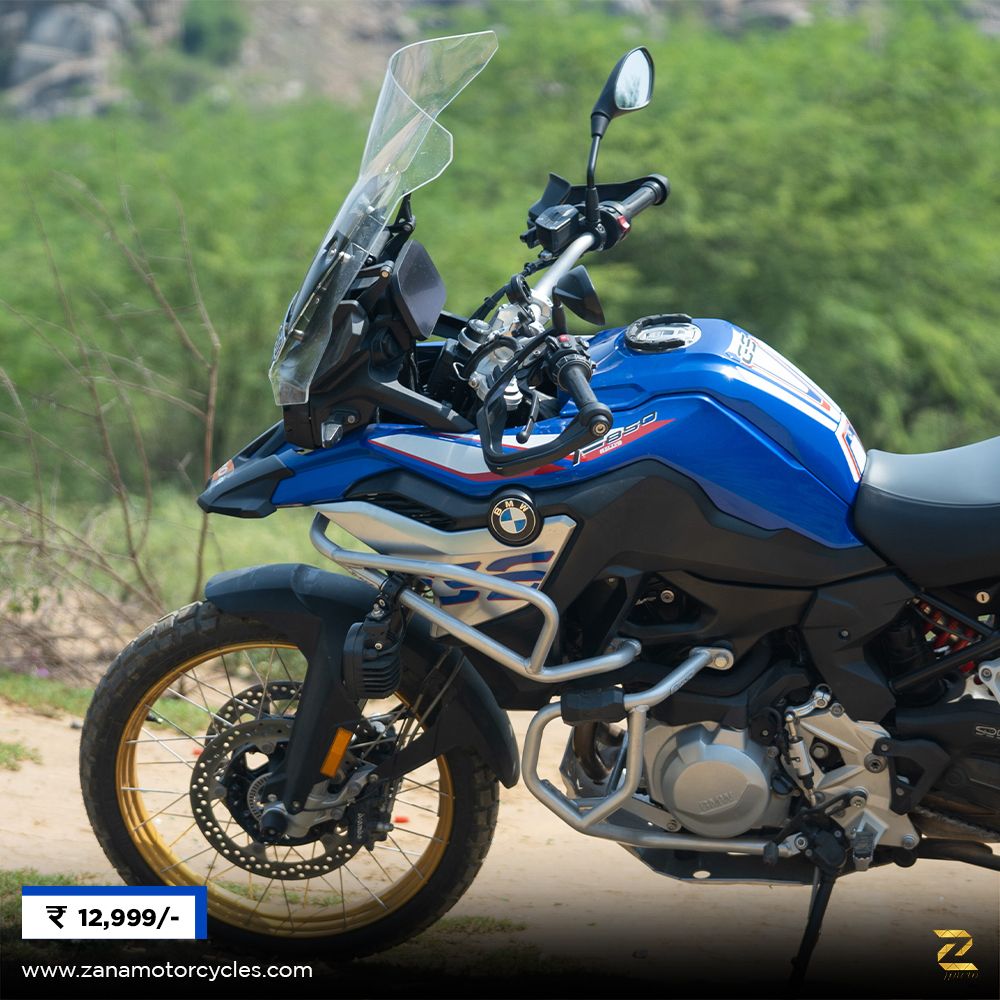 ZANA Lower Engine Guard with Slider Puck for BMW F 850 GS- (Silver) - ZP-077