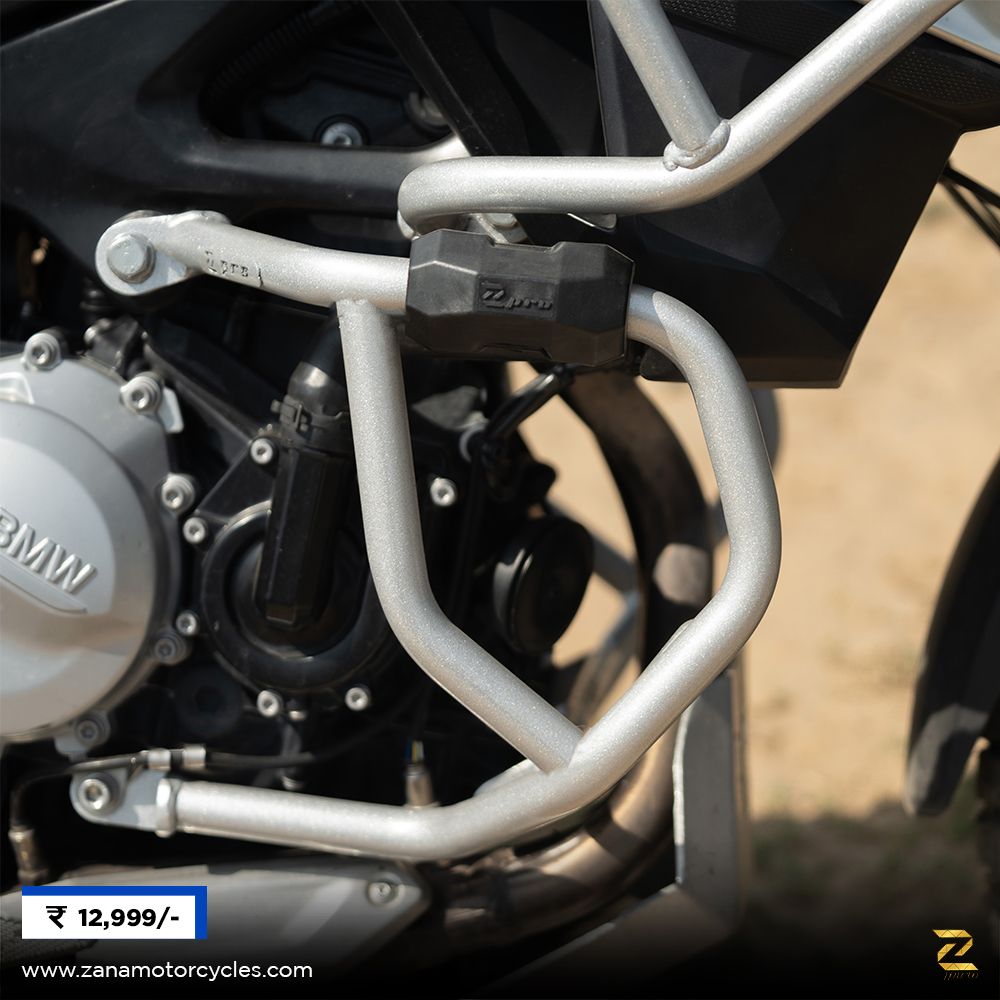ZANA Lower Engine Guard with Slider Puck for BMW F 850 GS- (Silver) - ZP-077
