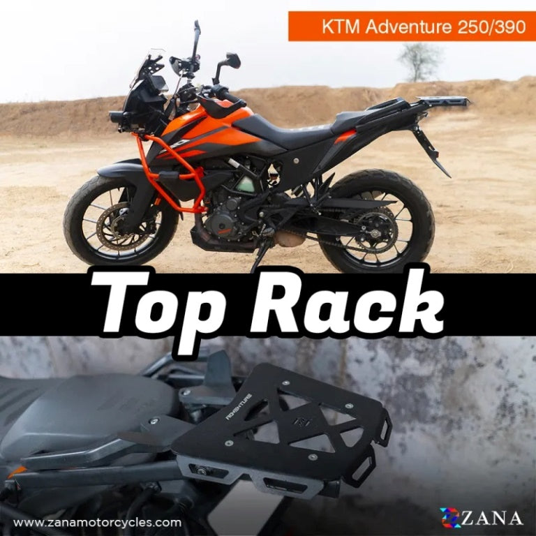 ZANA New Top Rack with Aluminium Plate For KTM ADV 250/ 390/ 390 X - ZI ...