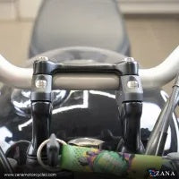 ZANA Offset Handle Bar Riser Black For Triumph Speed 400 - ZI-8357 - Riders Junction