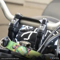 ZANA Offset Handle Bar Riser Black For Triumph Speed 400 - ZI-8357 - Riders Junction