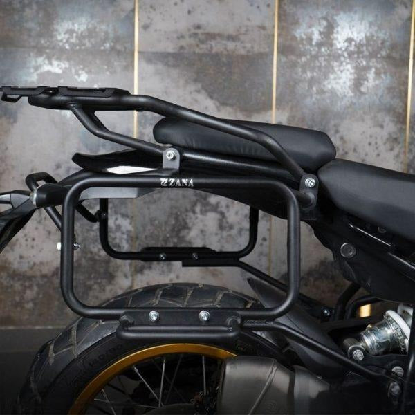 ZANA Panniers (36 LTR ) Aluminum Silver With Frame For Himalayan 452 -ZI-8439 LS