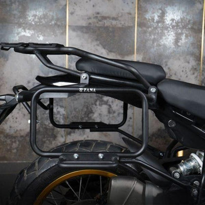 ZANA Panniers (36 LTR ) Aluminum Silver With Frame For Himalayan 452 -ZI-8439 LS