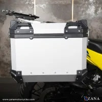 ZANA Panniers (36ltr )aluminium Silver With Frame For Suzuki V-strom 250 - ZI-8453 LS - Riders Junction