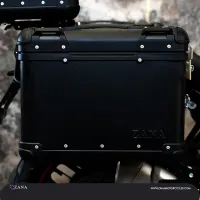 ZANA Panniers for RE Guerrilla 450 R-Flat Aluminium Black (36 litre) - ZI-8523 RB