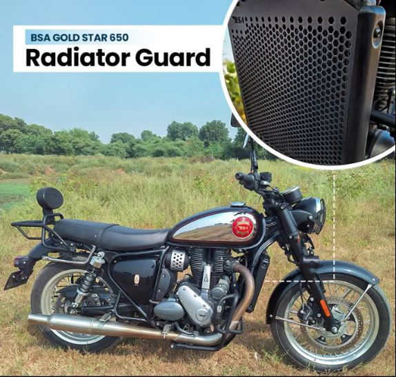 ZANA Radiator Grill Honeycomb for BSA Goldstar 650 (Black) - ZI-8535