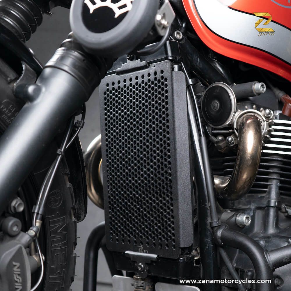 ZANA Radiator Grill Honeycomb for Triumph Street Scrambler-(Black)- ZP-039