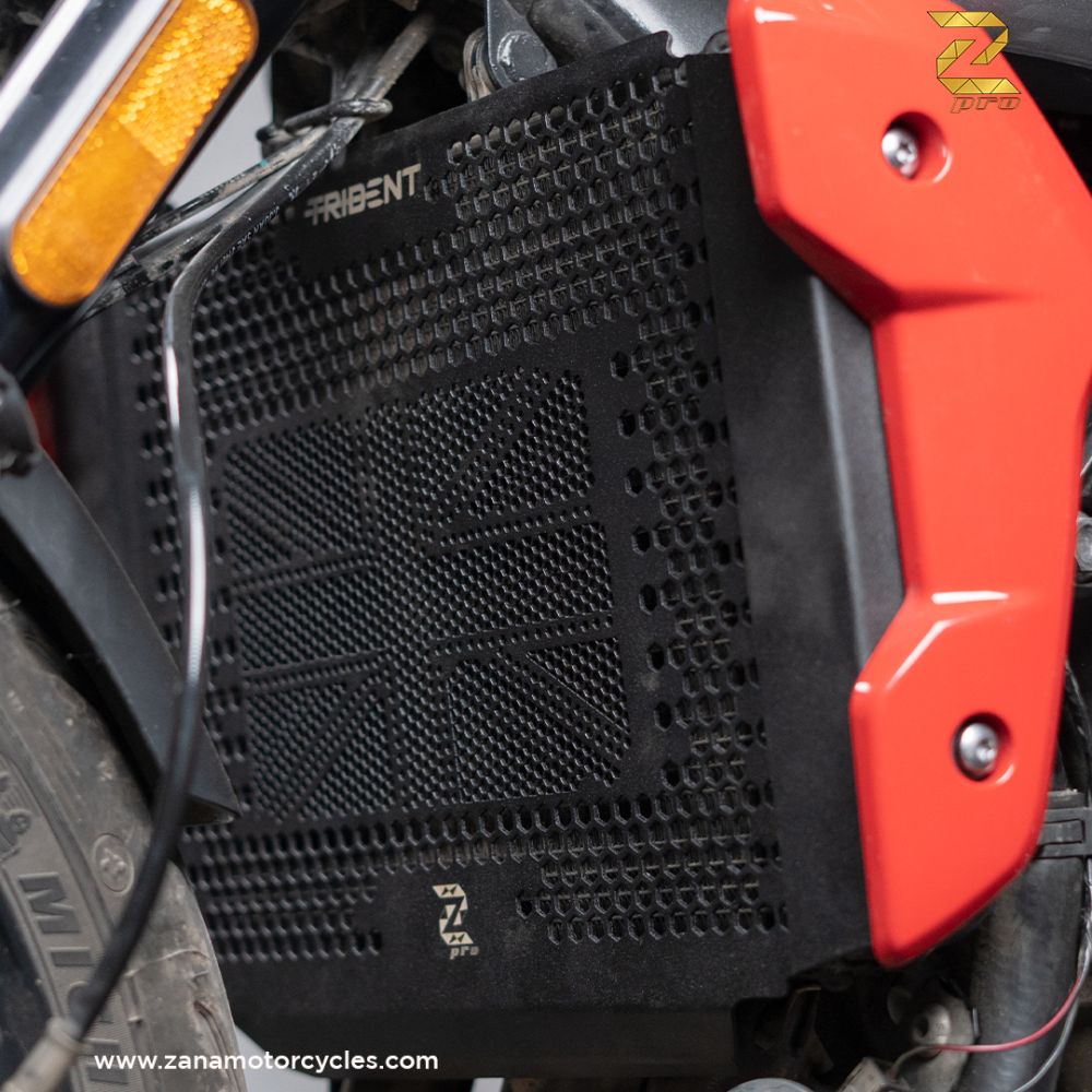 ZANA Radiator Grill UK Flag Trident for Triumph Trident 660 - Black Texture- ZP-007