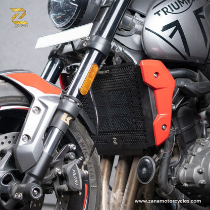 ZANA Radiator Grill UK Flag Trident for Triumph Trident 660 - Black Texture- ZP-007