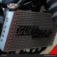 ZANA Radiator Grill With Logo for Guerrilla 450 (Honeycomb Silver) - Type-3 (Coming Soon) - ZI-8527