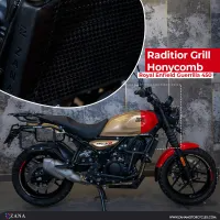 ZANA Radiator Grill for RE Guerrilla 450 (Honeycomb Black Texture) - Type-1- ZI-8438