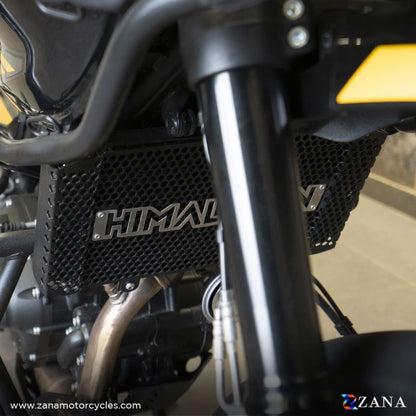  ZANA Radiator Guard Black with Himalayan Logo for Himalayan 452 - ZI-8444 - Riders Junction