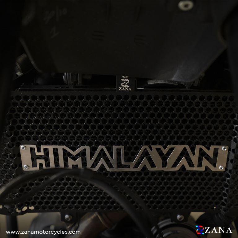  ZANA Radiator Guard Black with Himalayan Logo for Himalayan 452 - ZI-8444 - Riders Junction