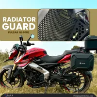 ZANA Radiator Guard Honeycomb Black for Pulsar NS400Z (Coming Soon) - ZI-8516