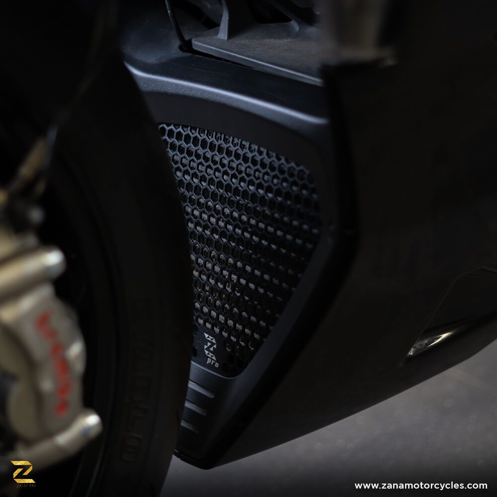 ZANA Radiator Guard Honeycomb for Ducati Diavel-1260-Black(2-Set) - ZP-054