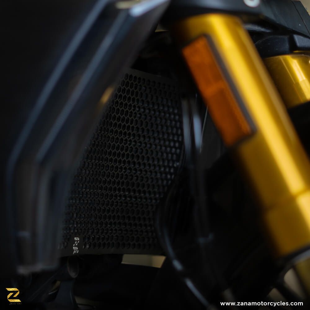 ZANA Radiator Guard Honeycomb for Ducati Diavel-1260-Black(2-Set) - ZP-054
