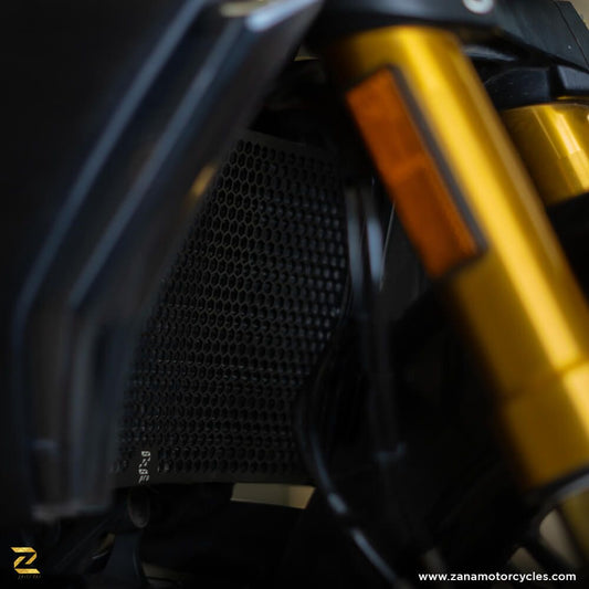 ZANA Radiator Guard Honeycomb for Ducati Diavel-1260-Black(2-Set) - ZP-054