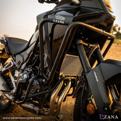 ZANA Radiator Guard Honeycomb for Honda NX500 (Aluminium) Silver - ZI-8478 - Riders Junction