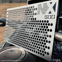 ZANA Radiator Guard Honeycomb for Honda NX500 (Aluminium) Silver - ZI-8478 - Riders Junction