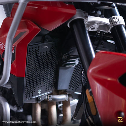 ZANA Radiator Guard Honeycomb for Triumph Tiger 850 Black (2 MM ALU) Set- ZP-066