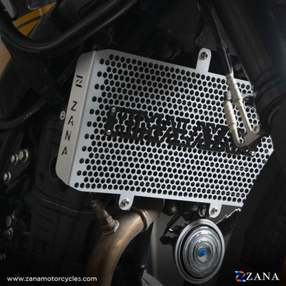 ZANA Radiator Guard with Logo Aluminum Silver For Himalayan 450 - ZI-8449