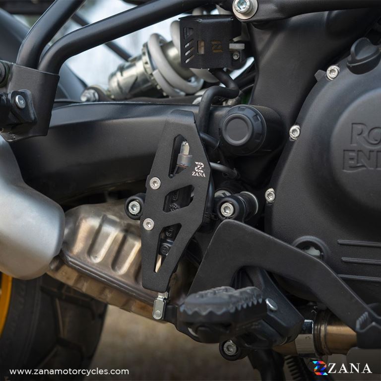 ZANA Rear Master Cylinder Cover Aluminum Black T-1 For Himalayan 452 - ZI-8430 - Riders Junction