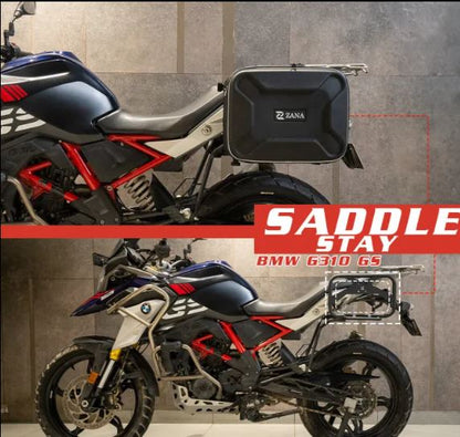 ZANA Saddle Stay V-2 with Exhaust Sheild with Jerry can Mount For BMW 310 GS - ZI-8341