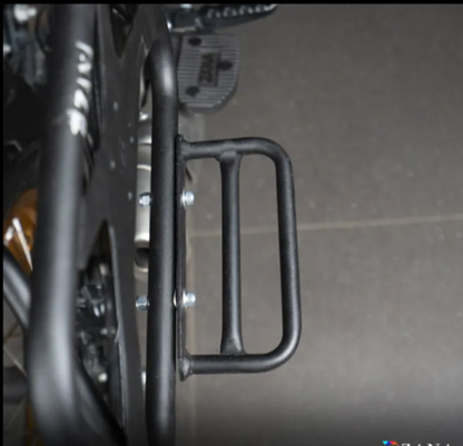 ZANA Saddle Stay V-2 with Exhaust Sheild with Jerry can Mount For Himalayan 411 /Scram 411- ZI-8133 V2