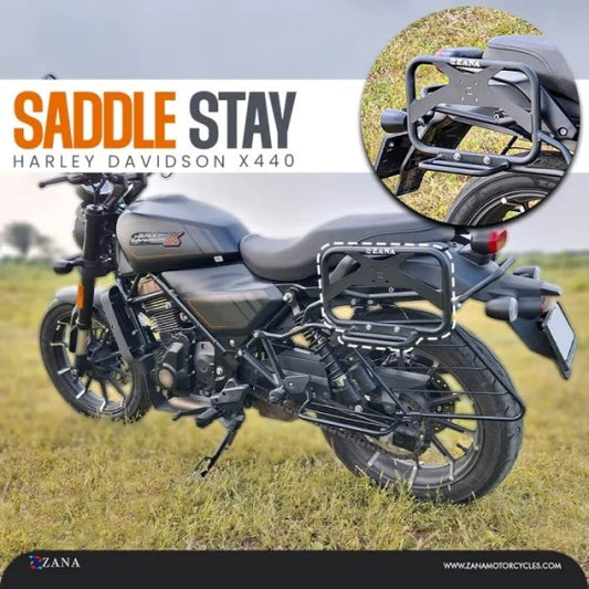 ZANA Saddle Stay for Harley Davidson X440 with Exhaust Shield and Jerry Can Mount - ZI-8482