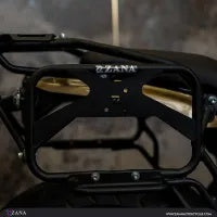 ZANA Saddle Stay with Jerry Can Mount for RE Guerrilla 450 (Black Texture) - ZI-8522