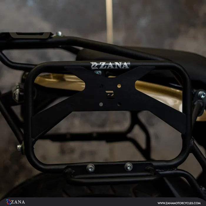 ZANA Saddle Stay with Jerry Can Mount for RE Guerrilla 450 (Black Texture) - ZI-8522