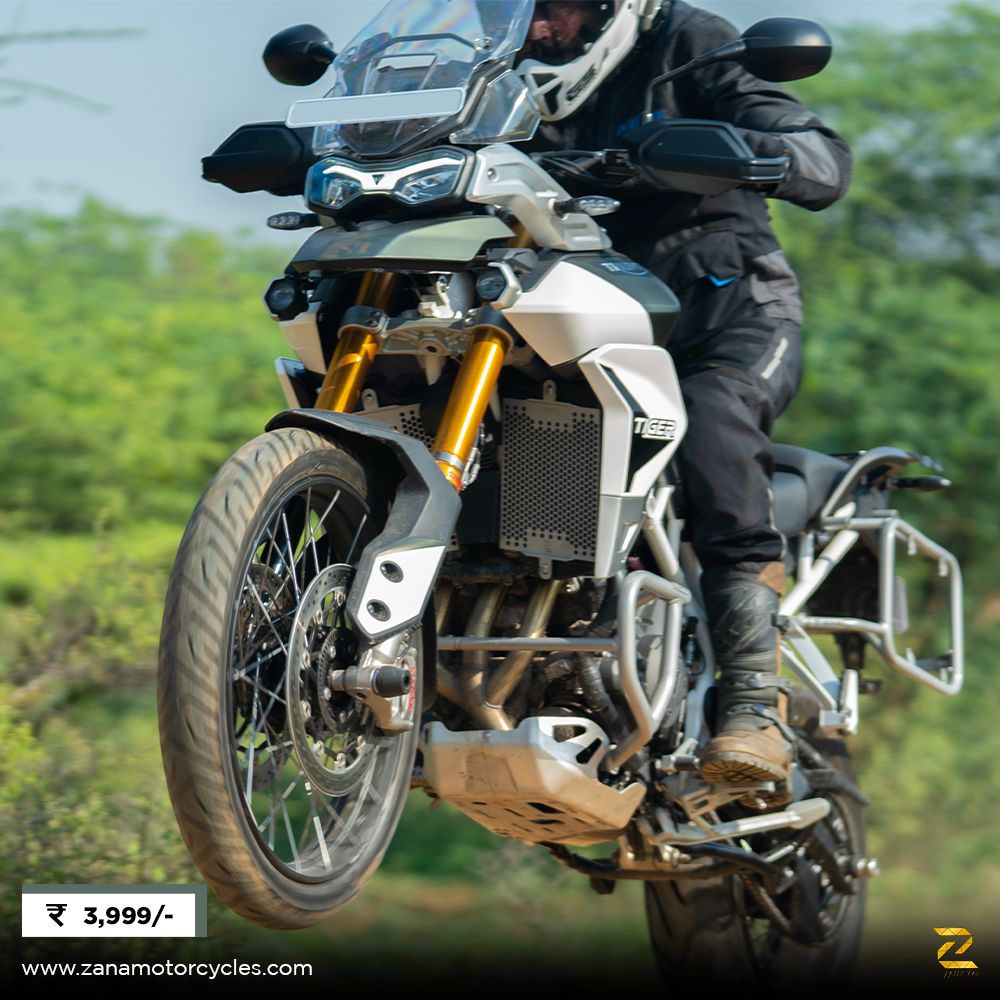 ZANA Silver Radiator Guard Honeycomb Set for Triumph Tiger 900 Rally Pro-(2 MM ALU)- ZP-087