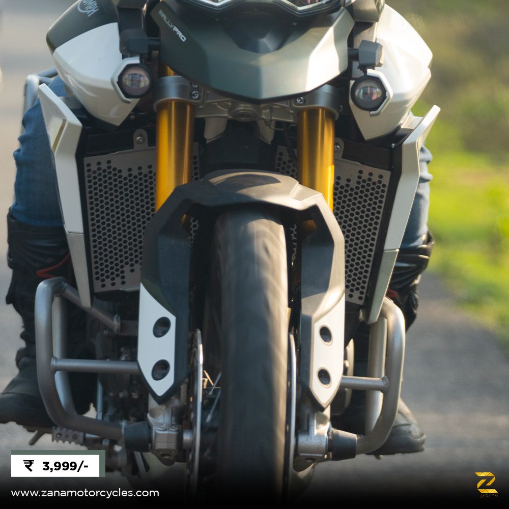 ZANA Silver Radiator Guard Honeycomb Set for Triumph Tiger 900 Rally Pro-(2 MM ALU)- ZP-087