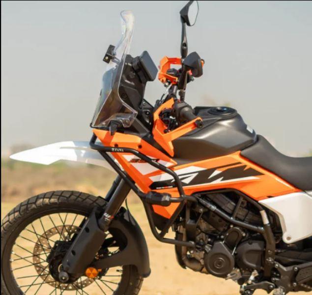 ZANA Tank Guard Crash Guard With Slider Puck Black For KTM ADV 390 2025 - ZI-8552