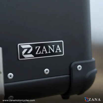 ZANA Top Box Aluminium (45Ltr) R-flat Black With Back Rest Cushion For Harley Davidson X440 - ZI-TB-008