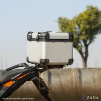 ZANA Top Box for RE Guerrilla 450 R-Flat Silver Aluminium (45 liter) - ZI-TB-009