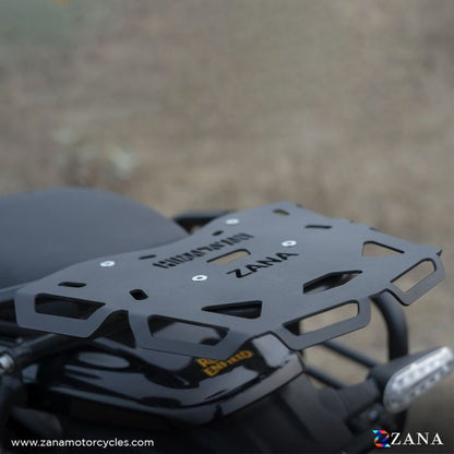 ZANA Top Rack Plate for Himalayan 452 (Black Mild Steel) - ZI-8432 - Riders Junction